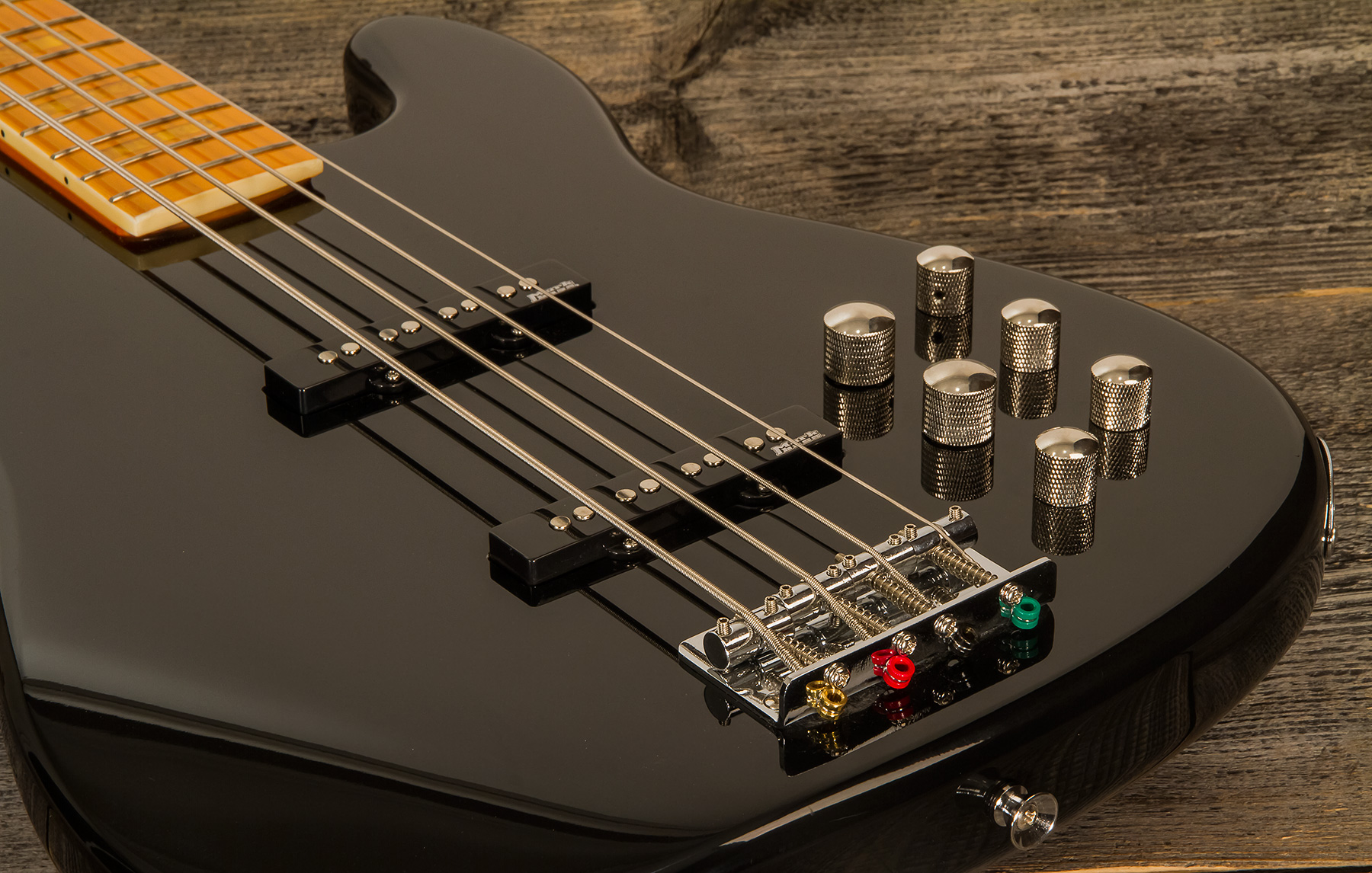 Markbass Mb Gv 4 Gloxy Val Cr Mp Active Mn - Black - Solid body elektrische bas - Variation 5