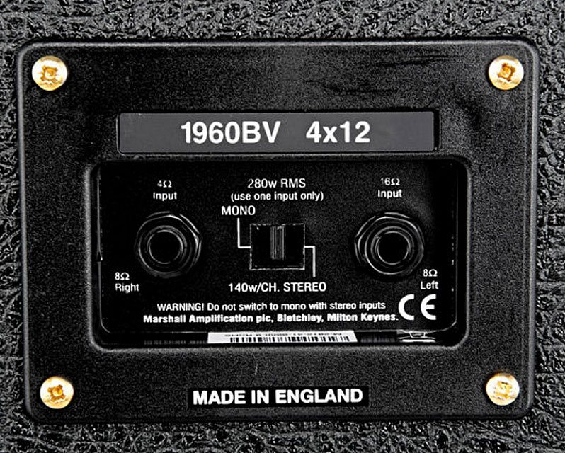 Marshall 1960bv Straight 4x12 280w 4/8/16-ohms Stereo Pan Droit - Elektrische gitaar speakerkast - Variation 3