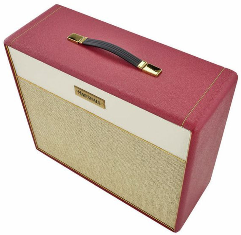 Marshall 1974cx Handwired Vintage Reissue Cab 1x12 20w 16-ohms Maroon/cream Levant - Elektrische gitaar speakerkast - Variation 1