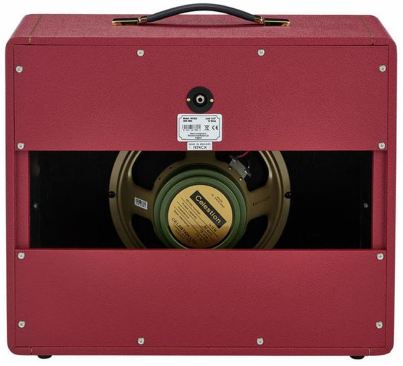 Marshall 1974cx Handwired Vintage Reissue Cab 1x12 20w 16-ohms Maroon/cream Levant - Elektrische gitaar speakerkast - Variation 2