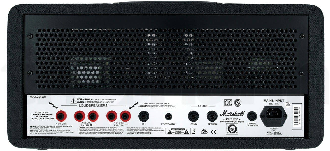 Marshall 2525h Mini Silver Jubilee Head 20w Black Snakeskin - Gitaarversterker top - Variation 1