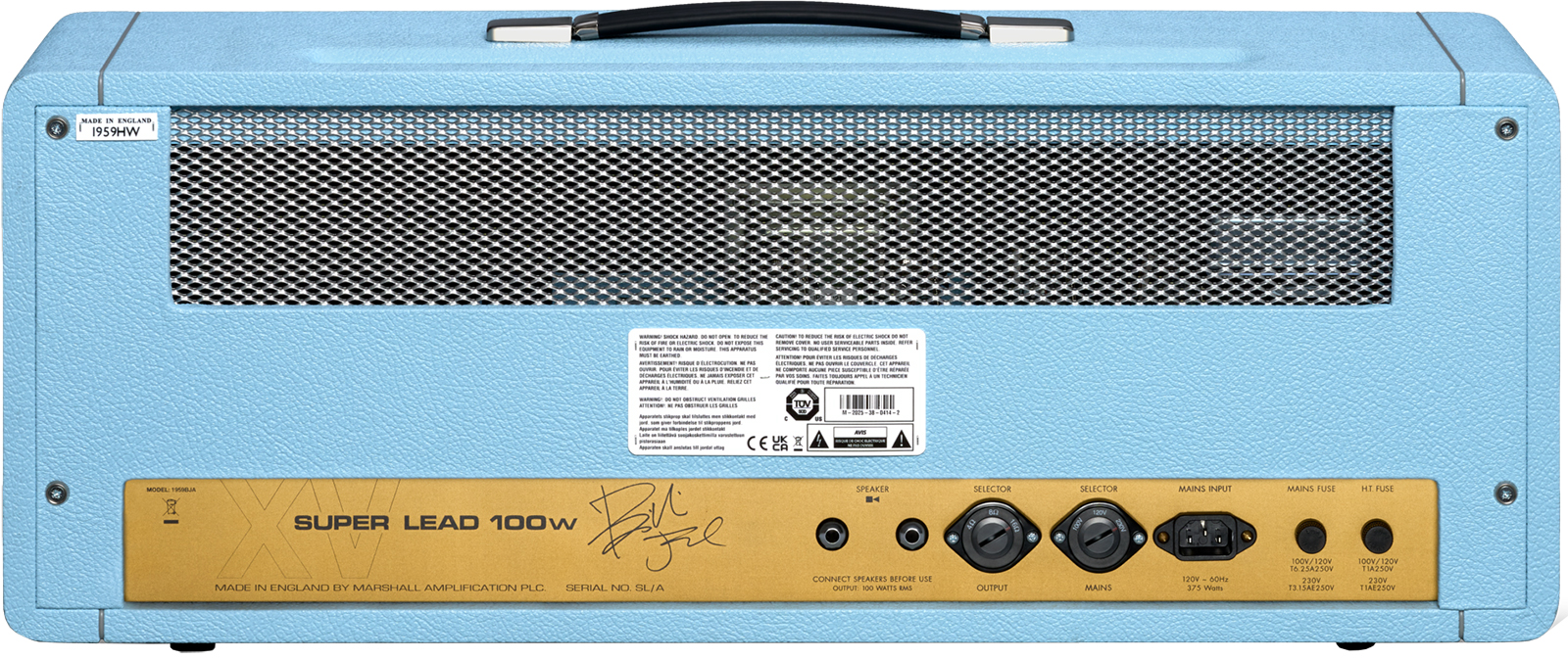 Marshall Billie Joe Armstrong 1959 Bja Handwired Head Signature 100w El34 - Gitaarversterker top - Variation 1