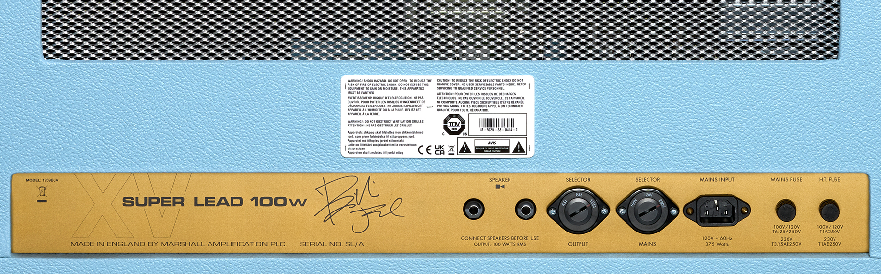 Marshall Billie Joe Armstrong 1959 Bja Handwired Head Signature 100w El34 - Gitaarversterker top - Variation 4