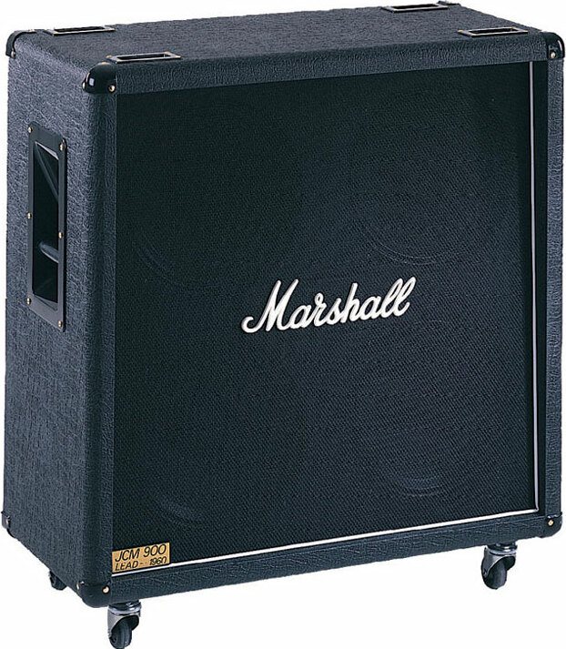 Marshall 1960b 4x12 300w Pan Droit Black - Elektrische gitaar speakerkast - Main picture