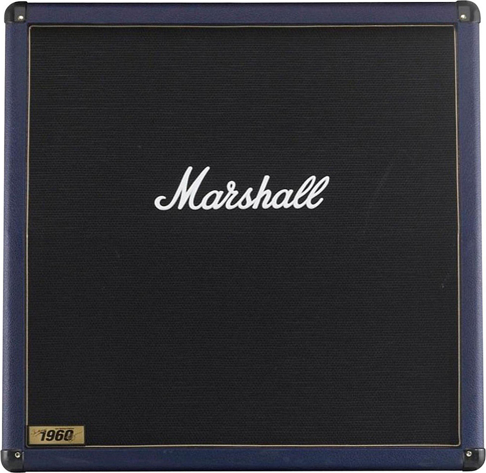 Marshall Joe Satriani 1960bjsb 4x12 300w Pan Droit Blue Edition - Elektrische gitaar speakerkast - Main picture
