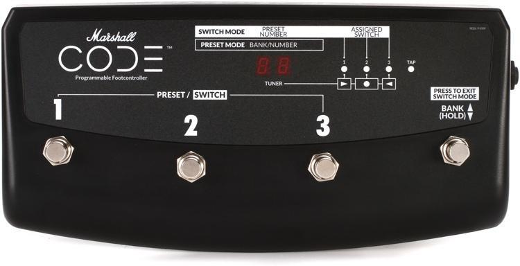 Voetschakelaar voor versterker Marshall PEDL-91009 4-way For Code Amplifiers