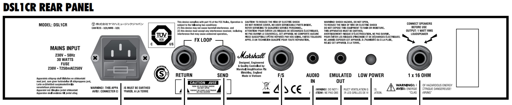Marshall Dsl1c 0.1/1w 1x8 - Combo voor elektrische gitaar - Variation 2