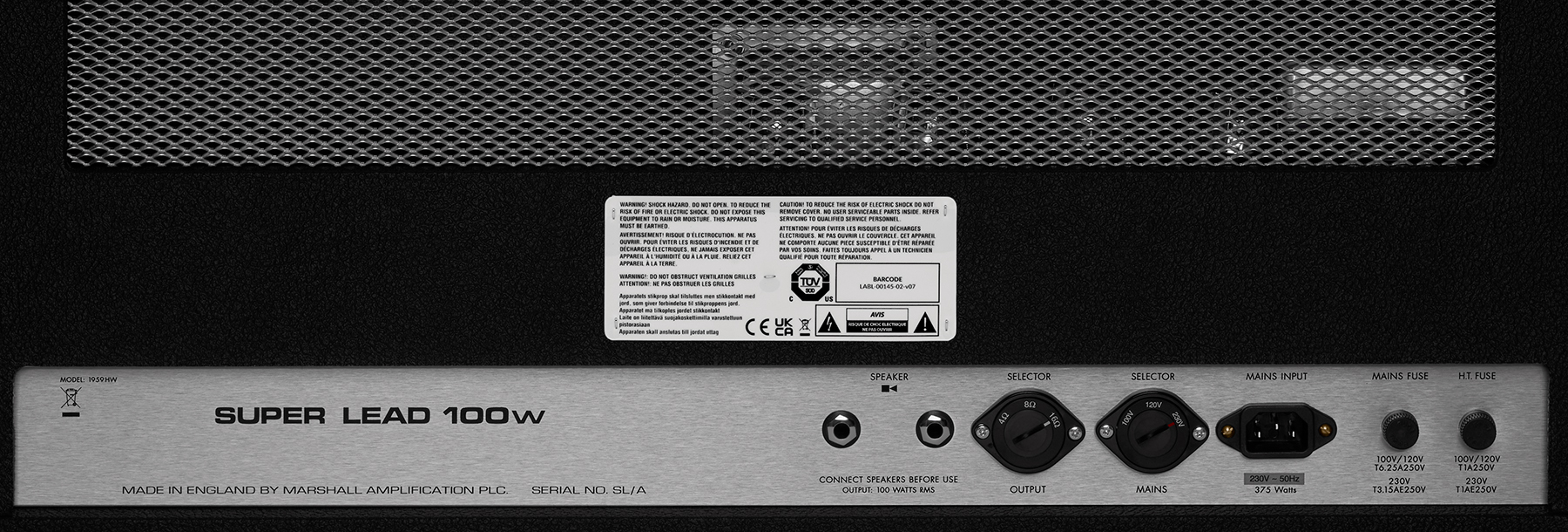 Marshall Jimi Hendrix 1959jmh Handwired Bundle Ltd 100w El34 4x12 - Gitaarversterker top - Variation 6