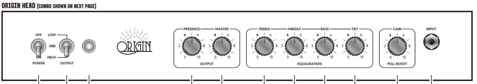 Marshall Origin 20h Head 20w - Gitaarversterker top - Variation 3