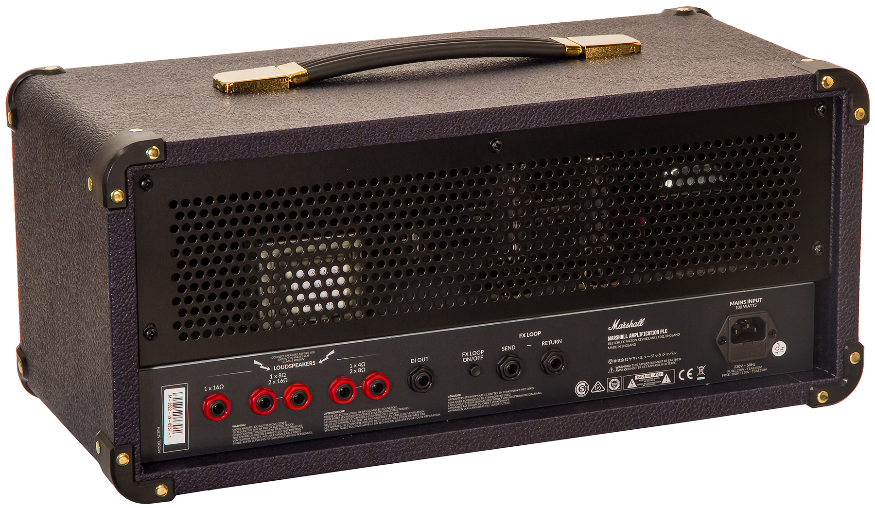 Marshall Studio Classic Sc20h Head 5/20w Purple/black Levant - Gitaarversterker top - Variation 1