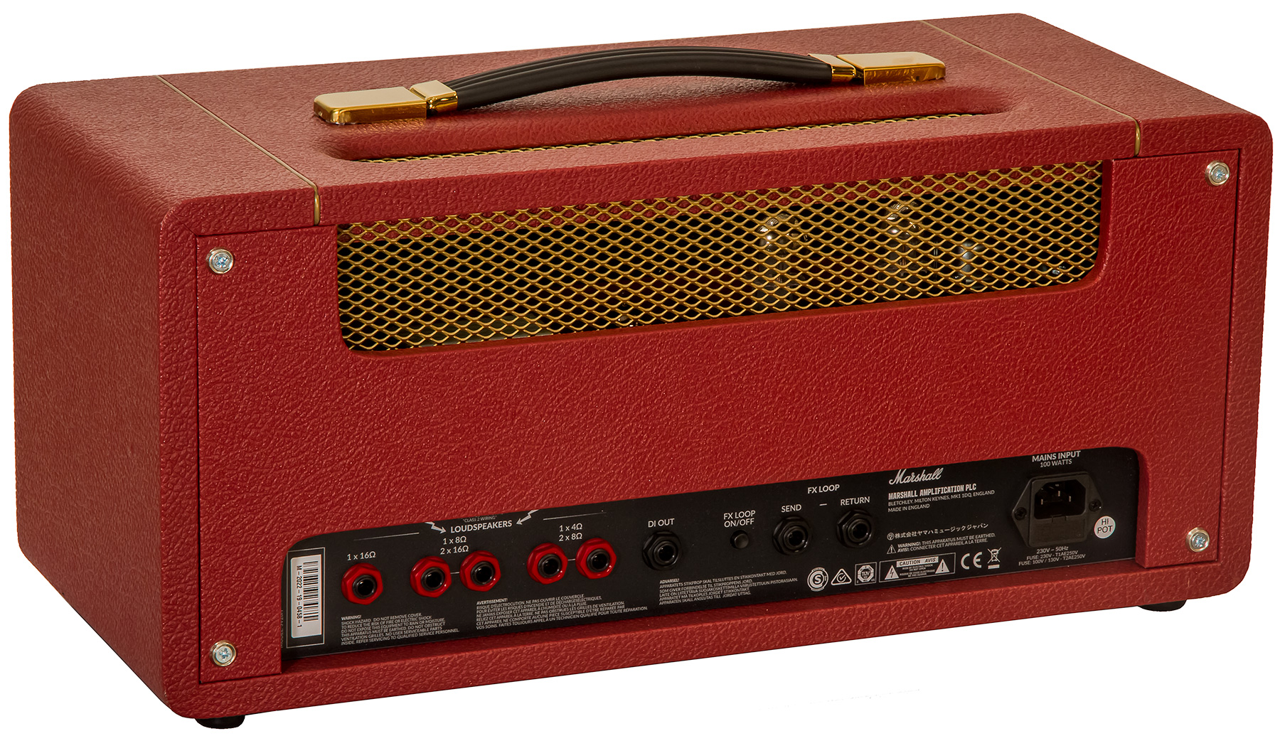 Marshall Studio Vintage Sv20h Head 5/20w Ltd Maroon/cream Levant - Gitaarversterker top - Variation 1