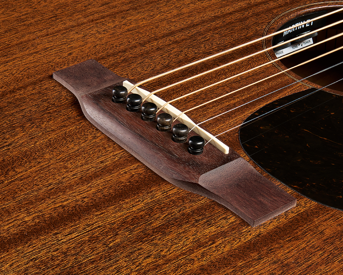 Martin 00010e Sapele Retro Road 000 Shsc Tout Sapele Eb - Dark Mahogany - Folk gitaar - Variation 3