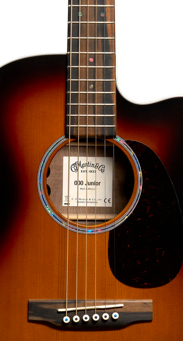 Martin 000cjre Junior 000 15/16 Pan Coupe Epicea Noyer Eb - Satin Walnut Burst - Folk gitaar - Variation 2