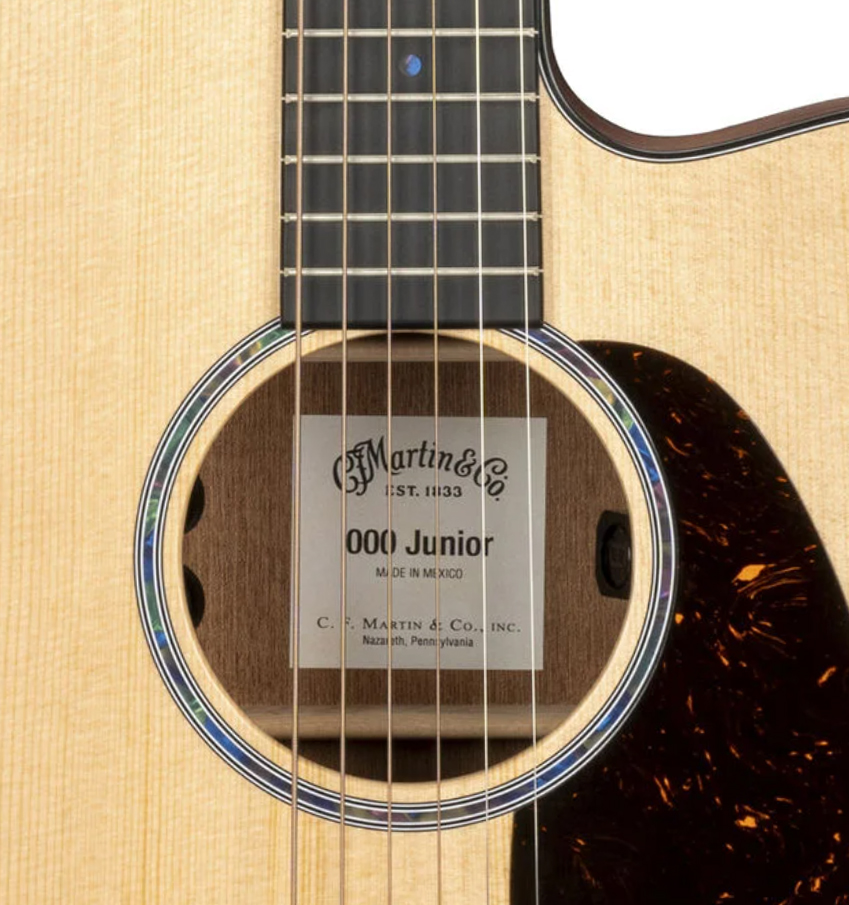 Martin 000cjre Junior 000 15/16 Pan Coupe Epicea Sapele Ric - Natural Satin - Volksgitaar - Variation 2