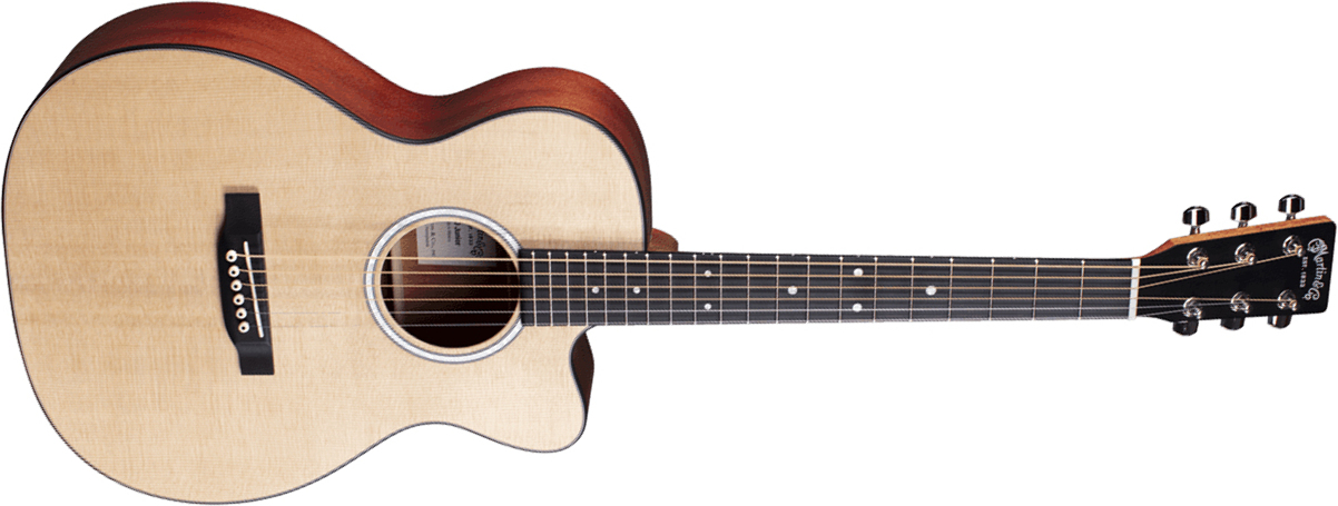 Martin 000cjr-10e Auditorium Junior Cw Epicea Sapele Ric +housse - Natural Satin - Western reisgitaar - Main picture