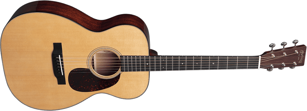 Martin 0018 Standard Golden Era 00 Shsc Epicea Acajou Eb - Gloss Natural - Volksgitaar - Main picture