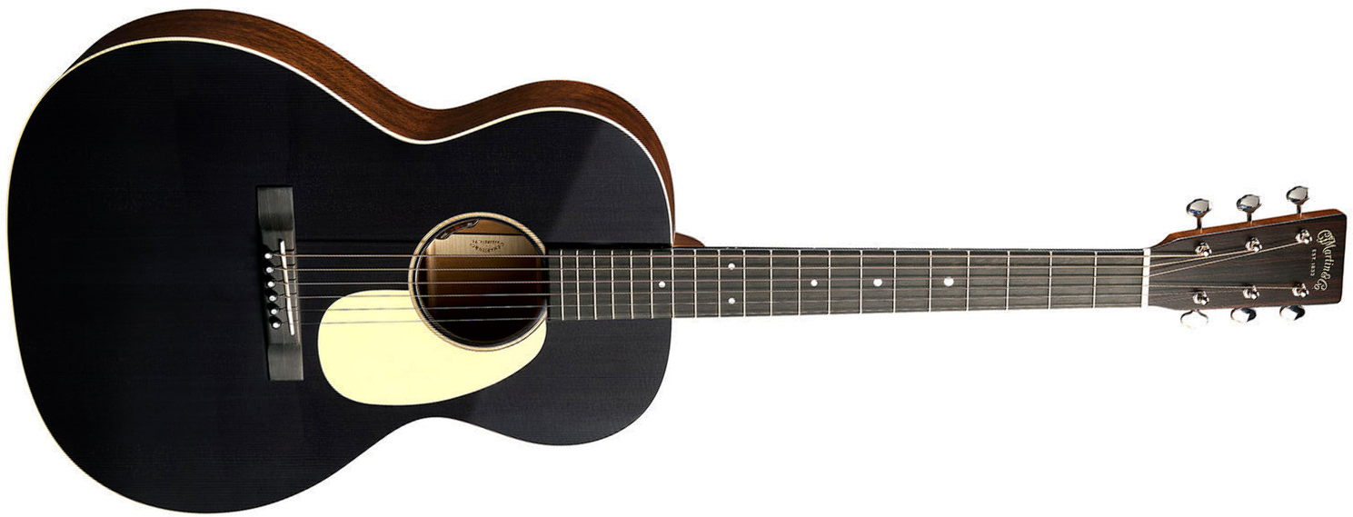 Martin 00l16e 00 Shsc Epicea Acajou Eb - Black Smoke - Folk gitaar - Main picture
