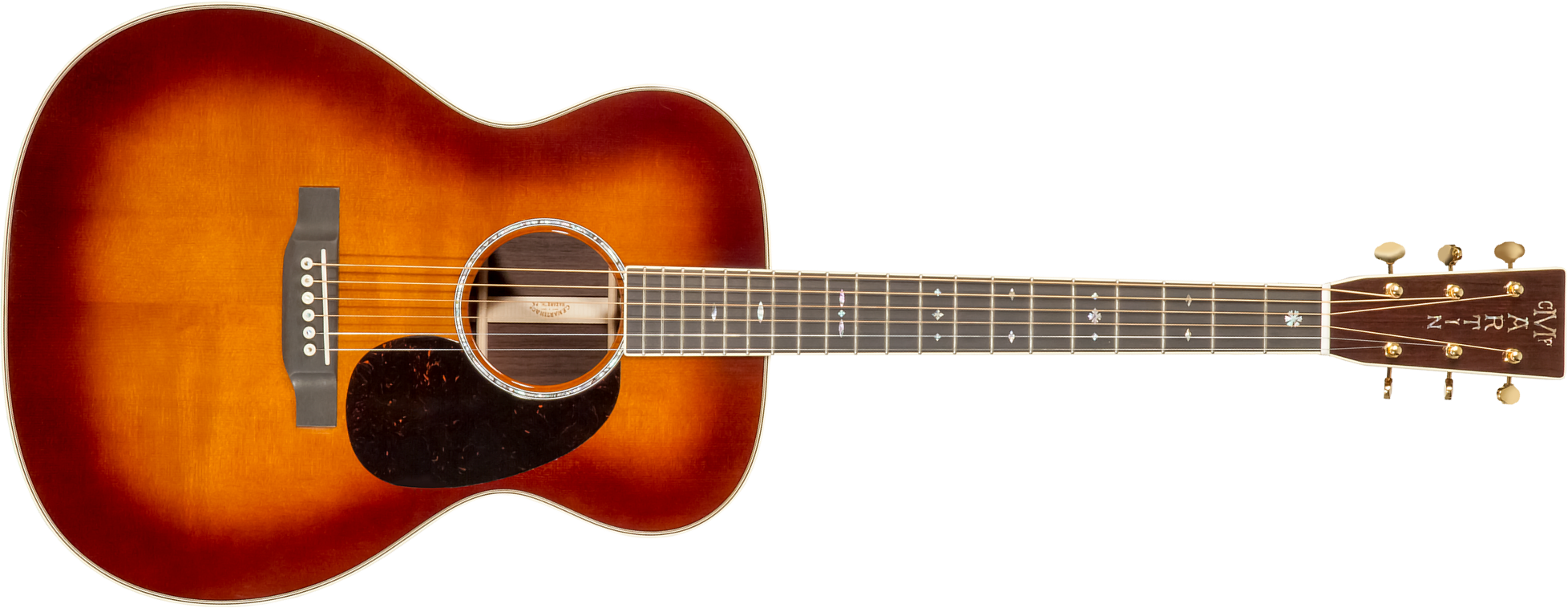 Martin Custom Shop Cs-000-c22056798 000 Epicea Palissandre Eb #2707297 - Ambertone 1933 - Westerngitaar & electro - Main picture