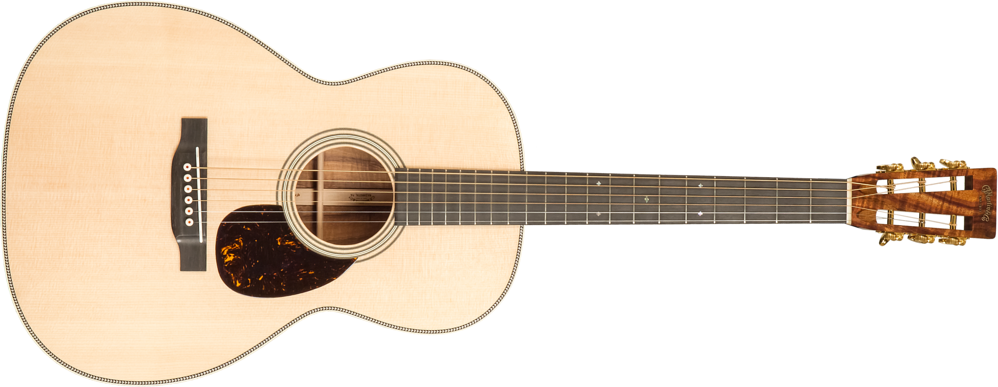 Martin Custom Shop Cs-000-c23036788 12-fret Epicea Koa Eb #2814830 - Natural - Volksgitaar - Main picture