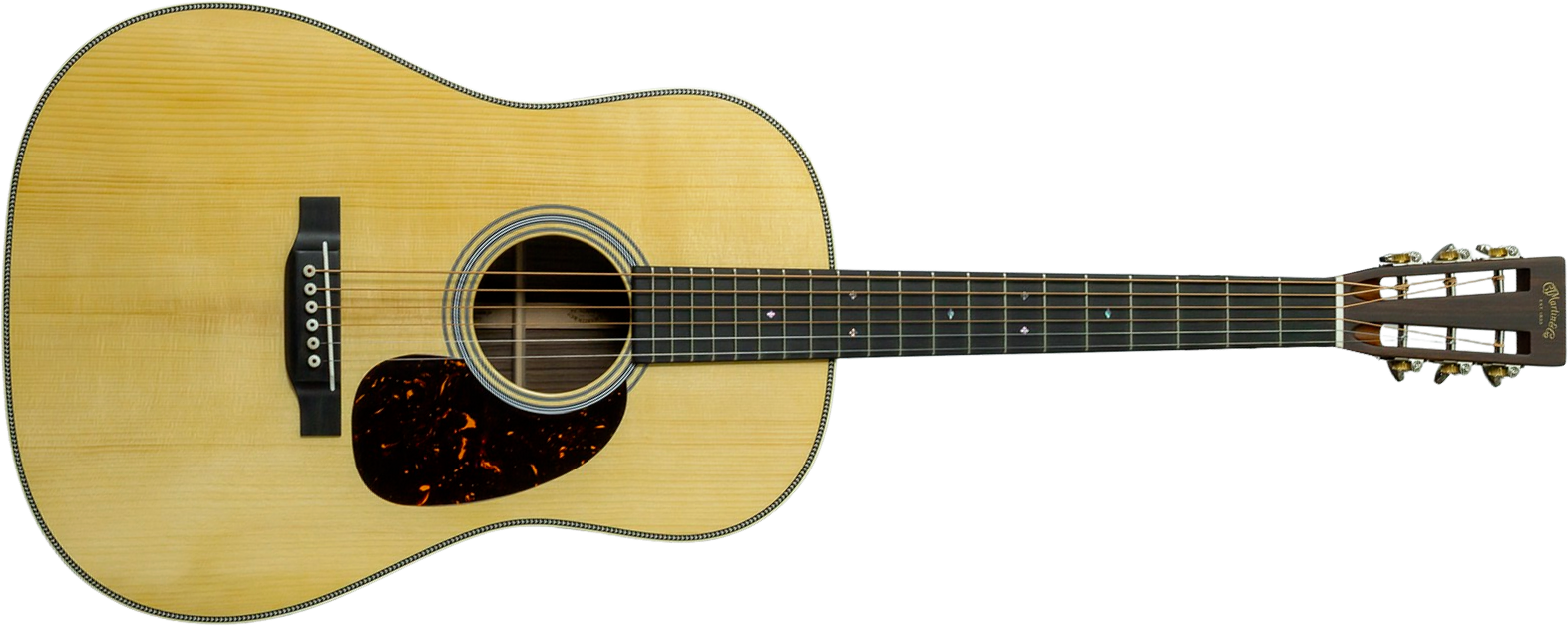 Martin Custom Shop Dreadnought 12-fret Epicea Adirondack / Palissandre Indien Eb #2964120 - Natural - Folk gitaar - Main picture