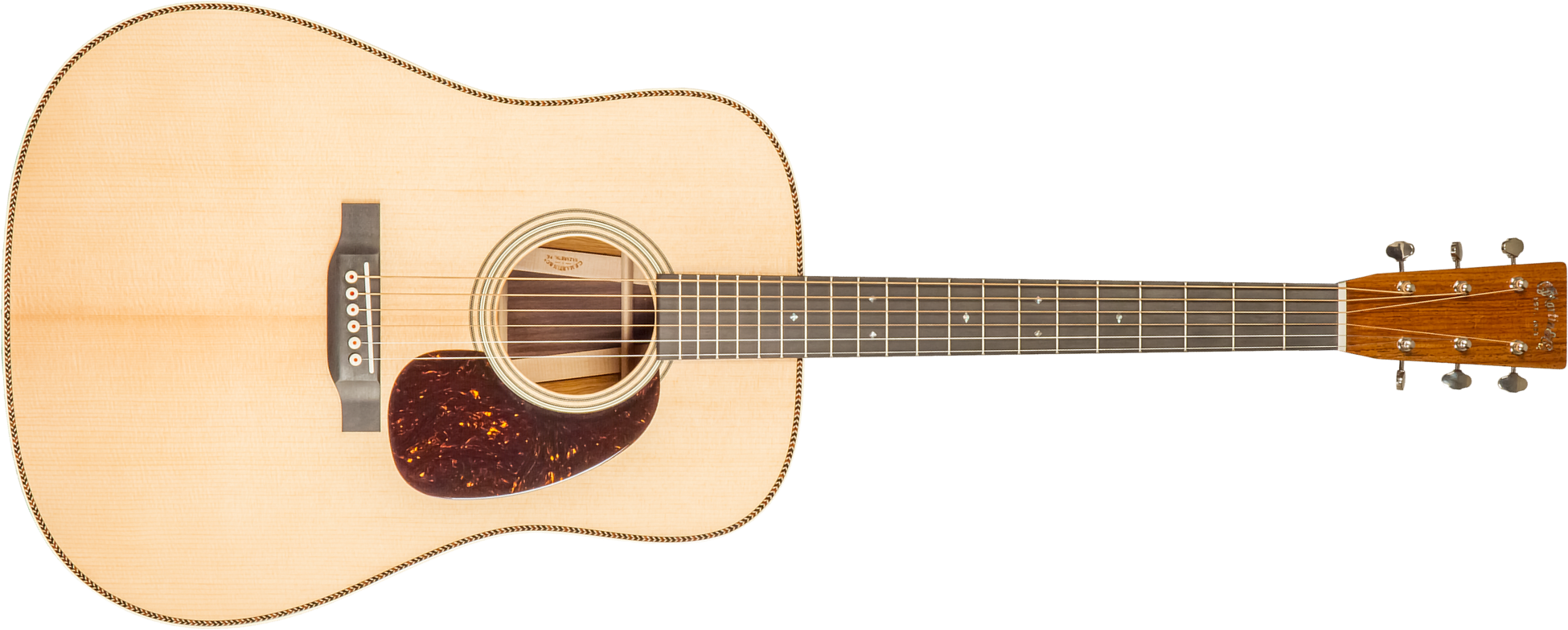 Martin Custom Shop Super D Dreadnought Epicea Sitka Vts Palissandre Guatemala Eb #2717627 - Natural - Volksgitaar - Main picture