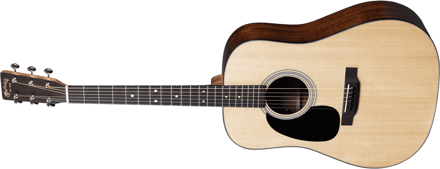 Martin D-12e Lh Road Dreadnought Gaucher  Epicea Sapele Ric +housse - Natural - Elektro-akoestische gitaar - Main picture