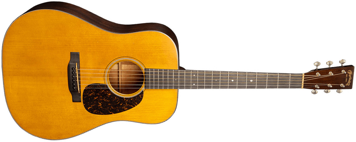 Martin D-18 Authentic 1937 Dreadnought Epicea Acajou Eb - Natural Vintage Gloss Aged - Westerngitaar & electro - Main picture