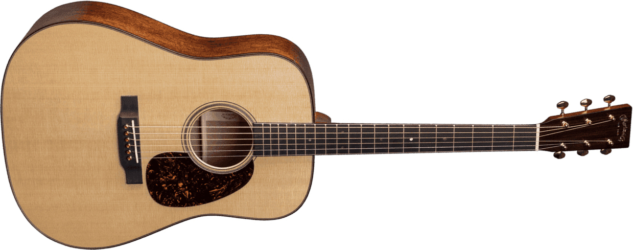 Martin D-18 Modern Deluxe Dreadnought Epicea Acajou Eb - Natural - Westerngitaar & electro - Main picture