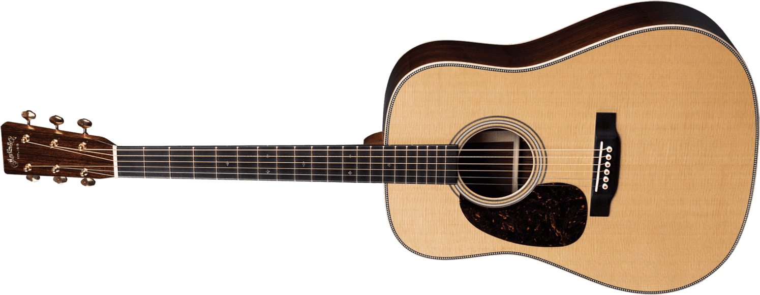 Martin D-28 Lh Modern Deluxe Dreadnought Gaucher Epicea Palissandre Eb - Natural - Westerngitaar & electro - Main picture