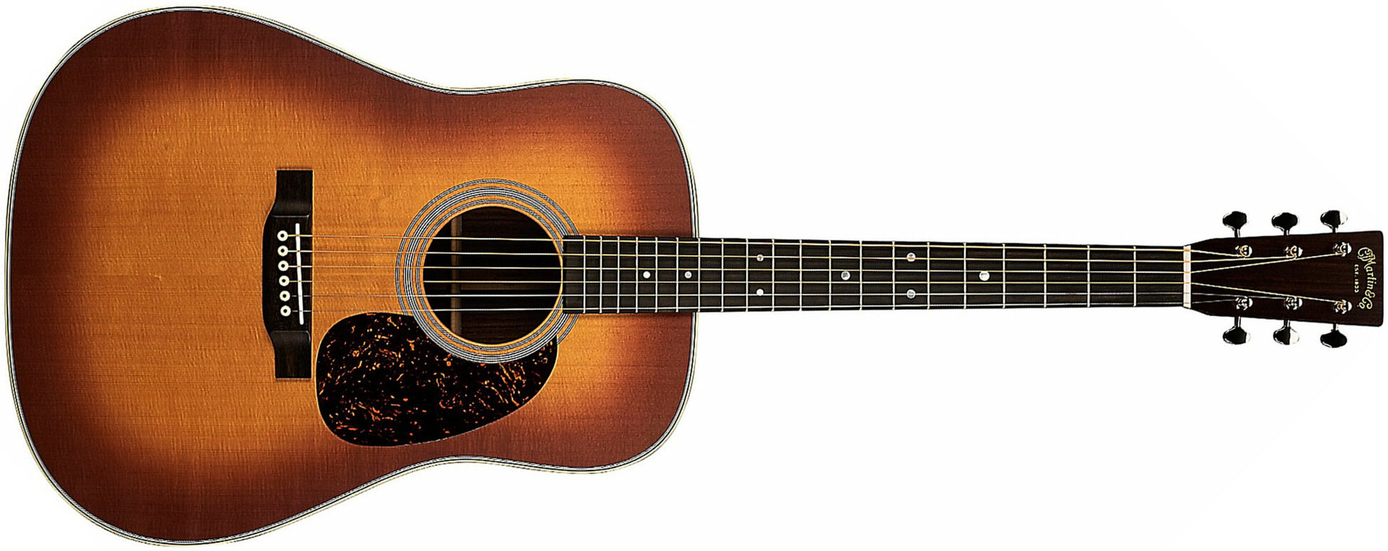 Martin D-28 Standard Dreadnought Epicea Palissandre Eb - Satin Amberburst - Westerngitaar & electro - Main picture