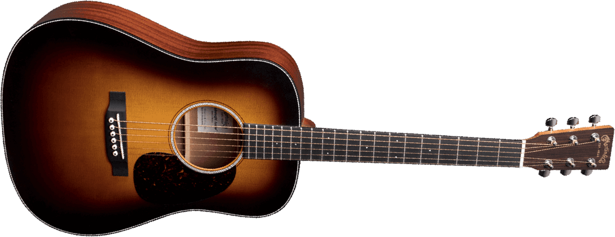 Martin D Jr. Dreadnought Junior 3/4 - Sunburst - Westerngitaar & electro - Main picture