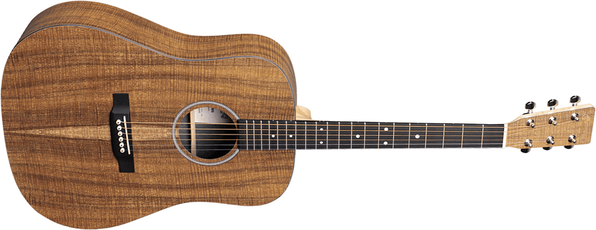 Martin D-x1e Koa Dreadnought Hpl Tout Koa Ric +housse - Natural - Elektro-akoestische gitaar - Main picture