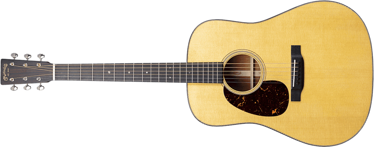 Martin D18 Lh Standard Golden Era Dreadnought Gaucher Epicea Acajou Eb - Gloss Natural - Volksgitaar - Main picture