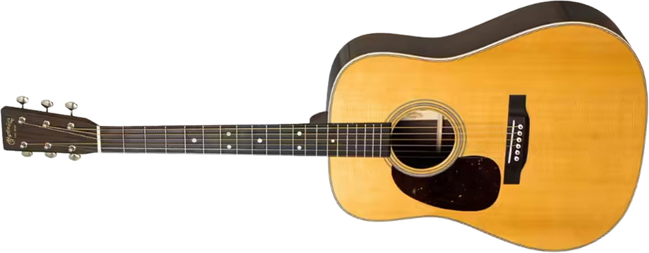 Martin D28 Lh Standard Golden Era Dreadnought Gaucher Epicea Palissandre Eb - Gloss Natural - Volksgitaar - Main picture