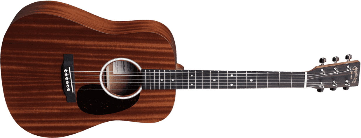 Martin Djr-10e Sapele Dreadnought Junior 3/4 Tout Sapele Ric +housse - Natural - Western reisgitaar - Main picture