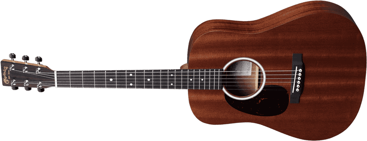 Martin Djr-10e Sapele Lh Dreadnought Junior 3/4 Gaucher Tout Sapele Ric +housse - Natural - Western reisgitaar - Main picture