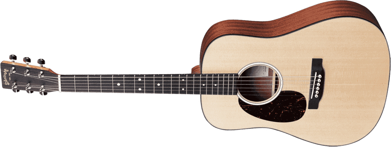 Martin Djr-10l Lh Gaucher Dreadnought Junior Epicea Sapele Ric +housse - Natural Satin - Western reisgitaar - Main picture