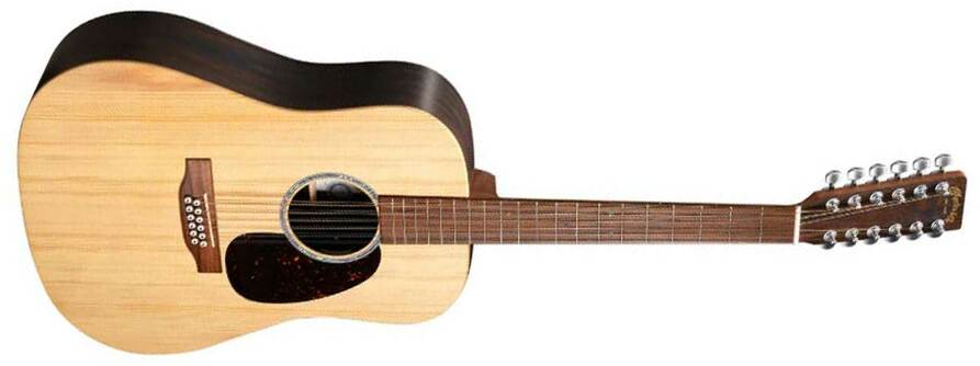 Martin Dx2e Brazilian 12-string Dreadnought 12c Epicea Hpl Palissandre Ric - Natural - Volksgitaar - Main picture