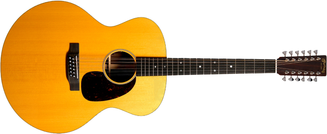Martin Grand J16e 12-string Jumbo 12c Epicea Palissandre Eb - Natural Vintage Tint - Folk gitaar - Main picture