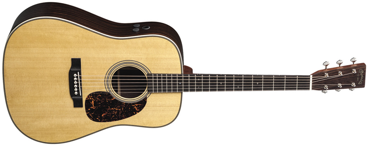 Martin Hd-28e Standard Re-imagined Dreadnought Epicea Palissandre Eb - Natural Aging Toner - Elektro-akoestische gitaar - Main picture