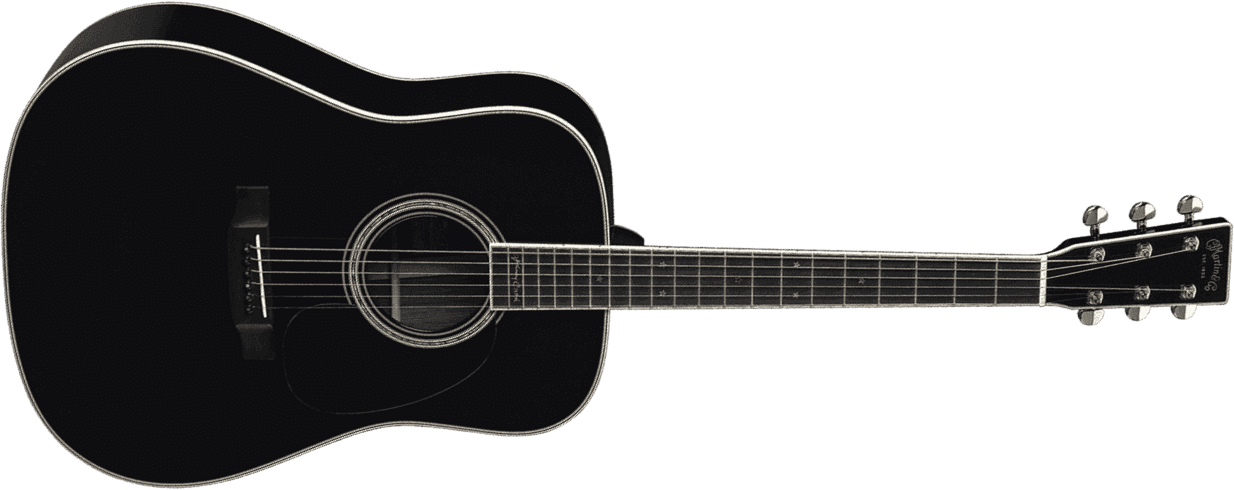 Martin Johnny Cash D-35 Signature Dreadnought Epicea Palissandre Eb - Black - Westerngitaar & electro - Main picture