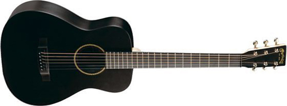 Martin Lx Little Martin - Black Satin - Western reisgitaar - Main picture