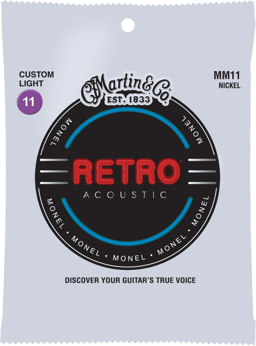 Martin Mm11 Retro Monel Acoustic Guitar 6c 11-52 - Westerngitaarsnaren - Main picture