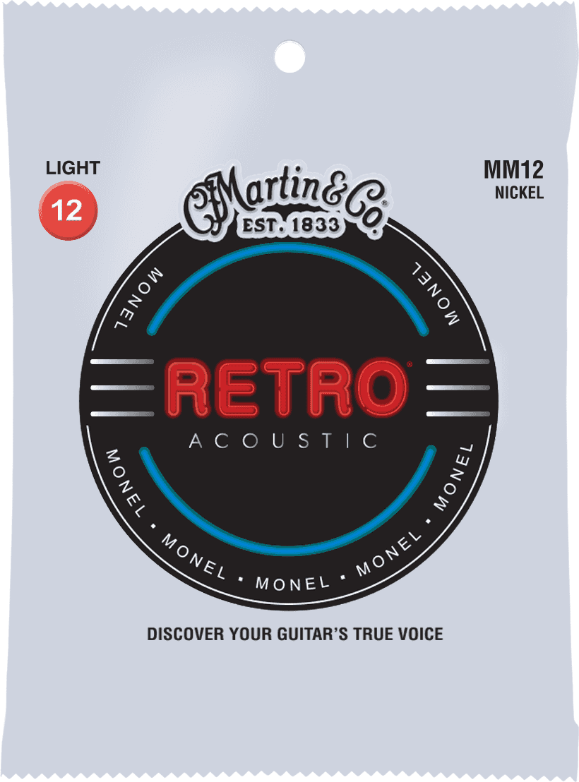 Martin Mm12 Retro Monel Acoustic Guitar 6c 12-54 - Westerngitaarsnaren - Main picture