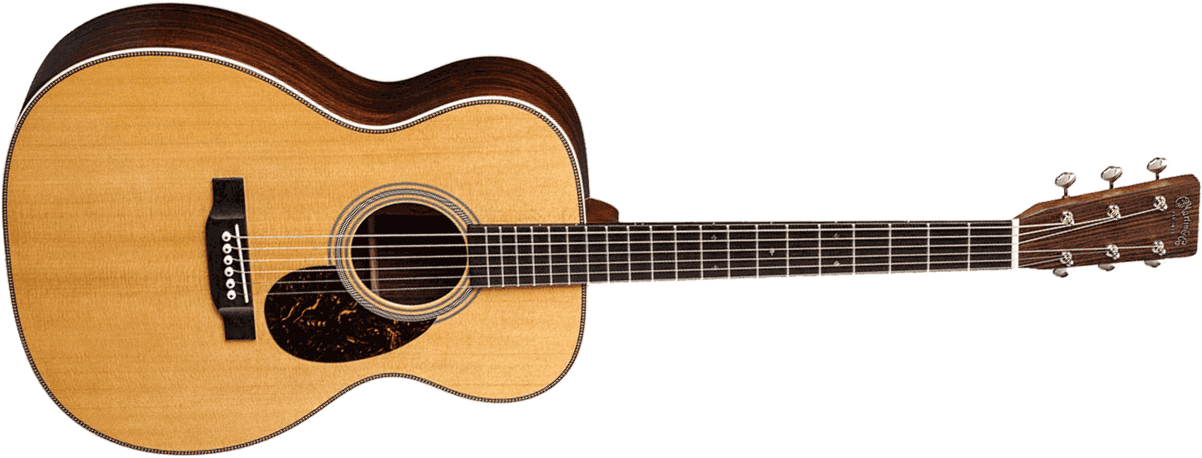 Martin Om28 Standard Golden Era Orchestra Model Epicea Palissandre Eb - Gloss Natural - Volksgitaar - Main picture