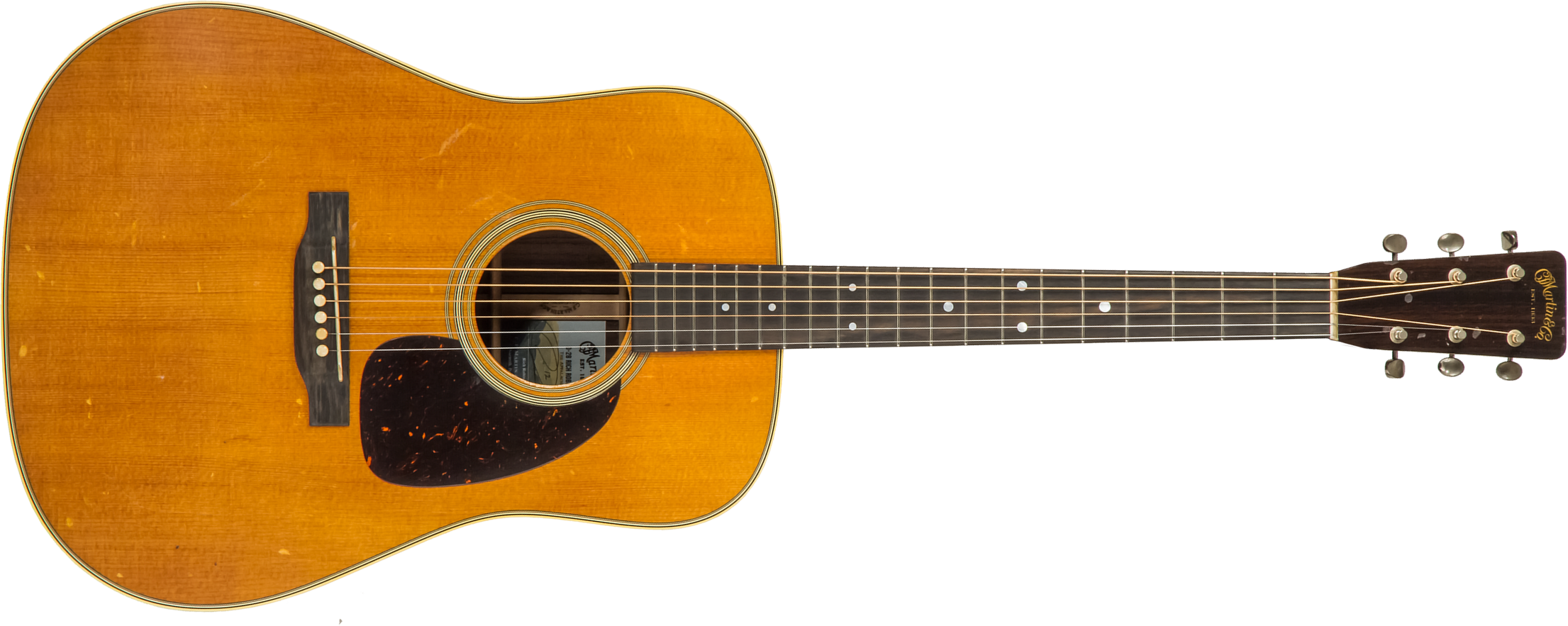 Martin Rich Robinson D-28 Signature Dreadnought Epicea Palissandre Eb #2640217 - Aged Vintage Natural Gloss - Westerngitaar & electro - Main picture