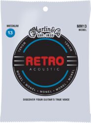 Westerngitaarsnaren  Martin MM13 Acoustic Guitar 6-String Set Retro Monel 13-56 - Snarenset