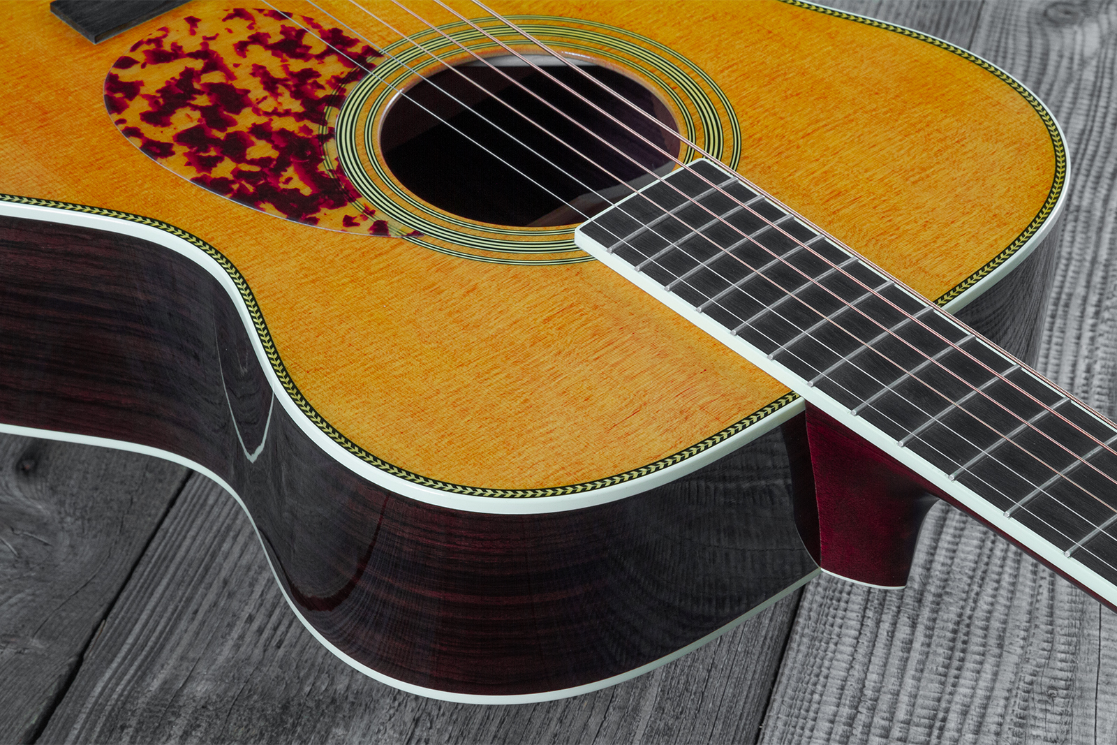 Martin Custom Shop 000 Epicea Adirondack / Palissandre Indian Eb #2703350 - Natural Aging Toner - Folk gitaar - Variation 4