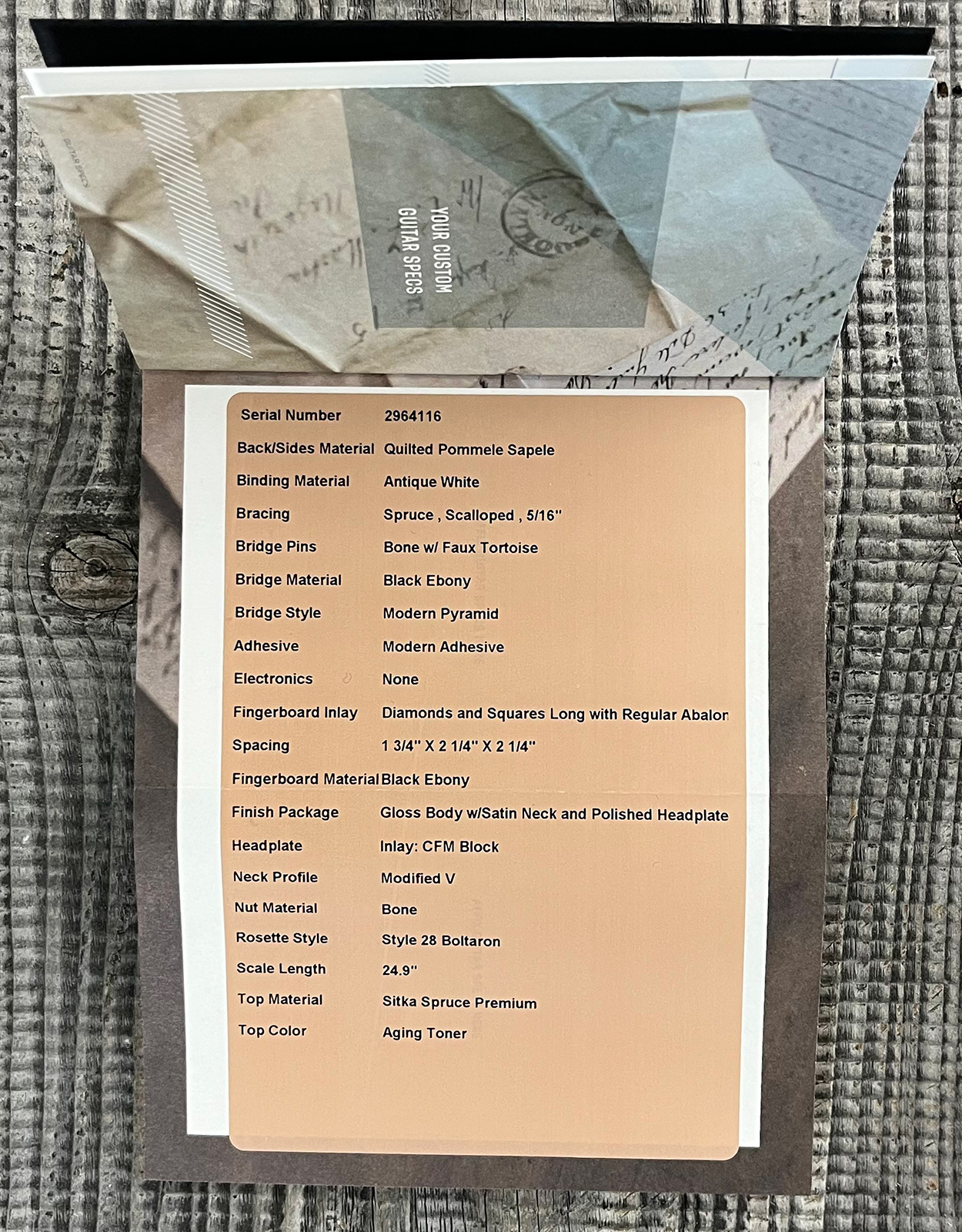 Martin Custom Shop 000 Shsc Epicea Sitka  / Quilted Sapele Eb #2964116 - Natural Aging Toner - Folk gitaar - Variation 13