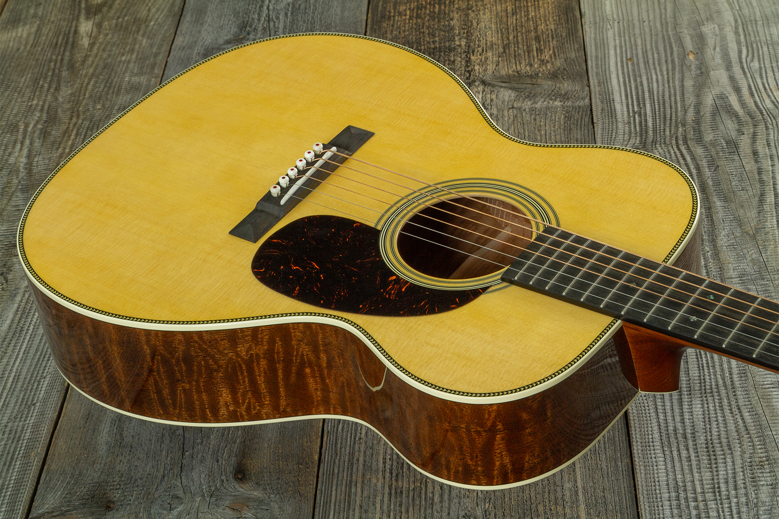 Martin Custom Shop 000 Shsc Epicea Sitka  / Quilted Sapele Eb #2964116 - Natural Aging Toner - Folk gitaar - Variation 2